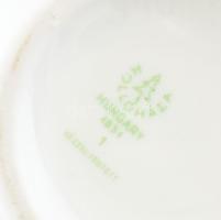 Hollóházi népi motívumos váza, Honvéd Sportegyesület Szentendre (Katonai Főiskola) mintával. Matricá...