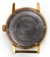 Wostok 17 köves karóra, dátumkijelzős, másodpercmutató nélkül, kissé karcos üveggel, d: 34 mm