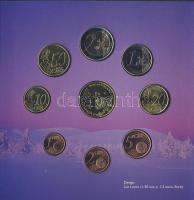 Finnország 2003. 1c-2€ 8klf db + emlékérem szettben T:BU