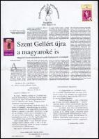 2003 Szent Gellért levélzáró sor + bélyeg a hozzátartozó leírással