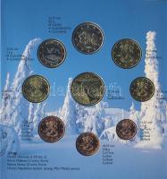 Finnország 2003. 1c-2€ 8klf db + emlékérem szettben T:BU