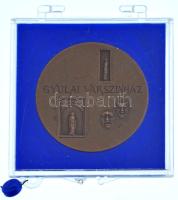 Lapis András (1942-) DN "Gyulai Várszínház" kétoldalas bronz emlékérem kissé sérült, plomb...