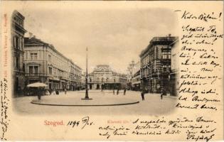 1899 (Vorläufer) Szeged, Klauzál tér. Várnay L. tulajdona (Rb)