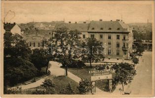 1931 Győr, Bisinger sétány, Kamaraszínház, Apollo mozgó (mozi) (fl)