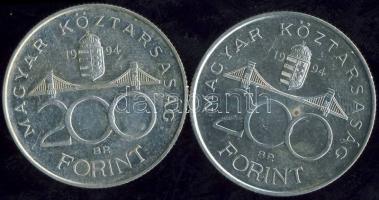 1994. 200Ft Ag "Deák" (2x) T:2