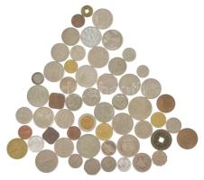 55 darabos külföldi érme tétel, közte Malajzia, Izrael, Makaó, Brunei T:1--2- 55 pieces foreign coin lot, within Malaysia, Israel, Macao, Brunei C:AU-VF