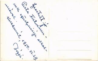 1950 Kecskemét, papok csoportképe ezüstmise alkalmából. photo