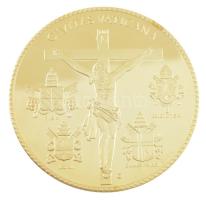 Vatikán DN "IX. Pius pápa / Civitas Vaticana" aranyozott, részben multicolor emlékérem (70...