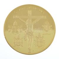 Vatikán DN "XVI. Benedek pápa / Civitas Vaticana" aranyozott, részben multicolor emlékérem...