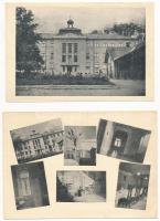 Pécel - 4 db régi város képeslap: Lelkigyakorlatosház