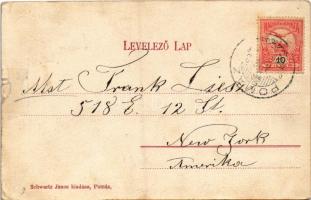 Pomáz, Állami elemi iskola. Schwartz János kiadása (b)