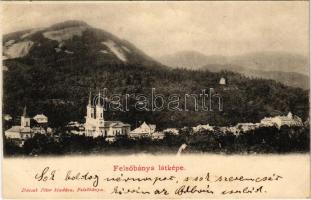 1904 Felsőbánya, Baia Sprie; látkép. Dácsek Péter kiadása / general view (EB)