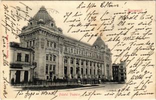 1902 Bucharest, Bukarest, Bucuresti, Bucuresci; Palatul Postelor / post office, pharmacy (EK)