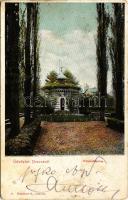 1909 Orsova, Korona kápolna. Hutterer G. kiadása / chapel (lyukak / pinholes)