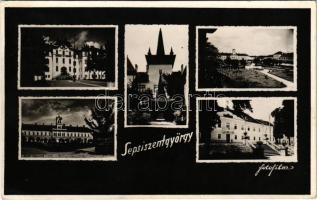 1943 Sepsiszentgyörgy, Sfantu Gheorghe; mozaiklap / multi-view postcard (EK)
