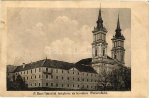 1912 Máriaradna, Radna (Lippa, Lipova); A Szent Ferenciek temploma és kolostora / church and monastery (r)