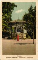 1927 Buziás-fürdő, Baile Buzias; Pavilionul de muzica / Zenepavilon / Musikpavillon / music pavilion, spa