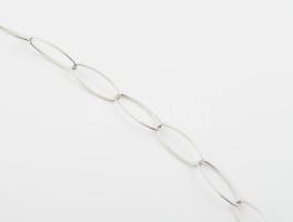 Ezüst (Ag) modern nyaklánc, jelzett, h: 69 cm, nettó: 6,34g