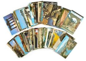 Kb. 99 db MODERN külföldi város képeslap / Cca. 99 modern town-view postcards from all over the world + Antalya leporello