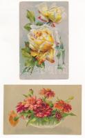 VIRÁGOK - 24 db régi képeslap vegyes minőségben / FLOWERS - 24 pre-1945 postcards in mixed quality