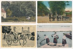 15 db RÉGI magyar város képeslap vegyes minőségben / 15 pre-1945 Hungarian town-view postcards in mixed quality