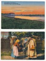 Hortobágy - 5 db régi képeslap