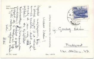 1967 Paks, Béke szálló és étterem, Lakástextil 44. sz. áruda üzlete. Képzőművészeti Alap