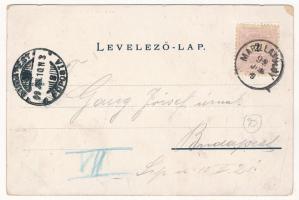 1899 (Vorläufer) Marilla, Marillavölgy, Marila; Sanatorium Marilla, Marilla en Profil / Szanatórium,...