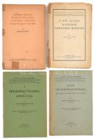 4 db könyv - A XVII. sz. katolikus aszkétikus irodalma; A pedagógia válsága és jövő útja; Az úr születésének évszaka; Domsics Mátyás egyházlátogatása Baranyában 1729-ben. Kiadói papírkötés, változó állapotban.