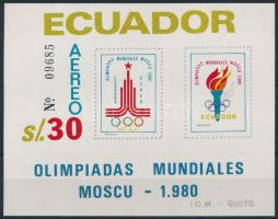 1980 Nyári olimpia, MOszkva vágott blokk Mi 95