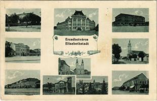 1914 Erzsébetváros, Dumbraveni, Elisabethstadt; Loydl T. kiadása. Art Nouveau, floral (EK)