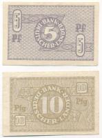 NSZK 1948. 5pf + 10pf T:III
GFR 1948. 5 Pfennig + 10 Pfennig C:F
Krause P#11, P#12