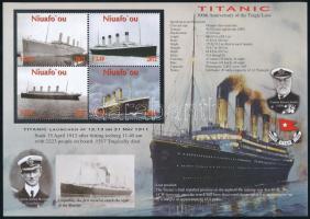 2012 Titanic kisív + blokk Mi 469-472 + Mi 43