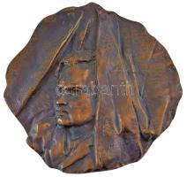 Varga Imre (1923-2019) DN "Latinovits Zoltán" egyoldalas bronz plakett (175mm) T:1-