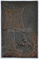 DN Keresztes hadjárat egyoldalas bronz emlékplakett (145x93mm)