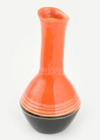 Reguly jelzéssel: Retró kerámia váza, mázlepattanással, m: 27 cm
