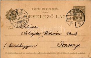 1903 Fiume, Rijeka; színház / theatre. Soh photo