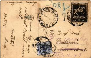 1940 Lupény, Lupeni; Primaria / town hall / Városháza. photo (felszíni sérülés / surface damage)