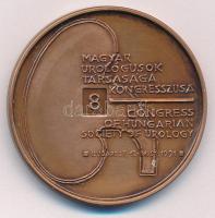 Kiss György (1943-) 1991. Magyar Urológusok Társasága 8. Kongresszusa / Budapest - Hősök tere bronz emlékérem (42,5mm) T:1