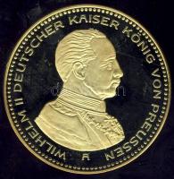 Német Birodalom / Császárság / Poroszország 1915. 20M aranyozott Ag 15,08g újverete T:PP