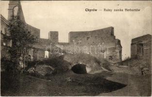 Khyriv, Chyriw, Chyrów; Ruiny zamku Herburtów / castle ruins