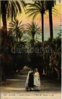 1912 Algiers, El Djazair, Alger; Jardin dEssai, LAllée des Yuccas / park (Rb)
