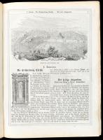 cca 1870 Legende der Heiligen. 1. Januar - 20. Juli. hn., én., nyn., 2 t.+656 p. Rendkívül gazdag egészoldalas és szövegközti fametszetű képanyaggal illusztrált. Aranyozott félbőr-kötés, aranyozott felső lapélekkel, kopott, foltos borítóval, hiányzó címlappal (?), ajándékozási sorokkal dédnagyanyától unokájának.