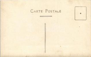 Constantinople, Istanbul; Mosquée Sultan Ahmed / mosque interior, praying man. photo