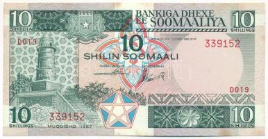 Szomália 1987. 10Sh T:I- folt Somalia 1987. 10 Shillings C:AU spotted