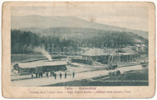 Keresztvár, Nyén, Teliu; Cantina delal Tunelu mare / Nagy alagúti kantin, építkezés / Kantine beim grossen Tunnel / canteen near the tunnel, construction (b)