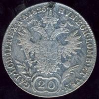Ausztria 1826A 20Kr Ag I. Ferenc T:3 ly