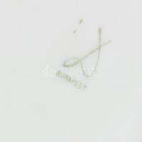 Drasche turbékoló galambos hamutálka. Kézzel festett, jelzett, kopással. 10x7 cm