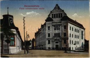 Marosvásárhely, Targu Mures; Felső kereskedelmi iskola. Porjes S. Sándor kiadása / school (EK)