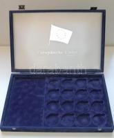 Nagyalakú éremtartó kazetta, 16 férőhellyel, 1x38, 1x42, 14x47mm átmérőjű érmékhez